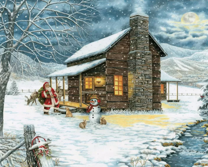 Heritage Puzzle Holiday Puzzles*A Smoky Mountain Christmas 1000 Piece Puzzle