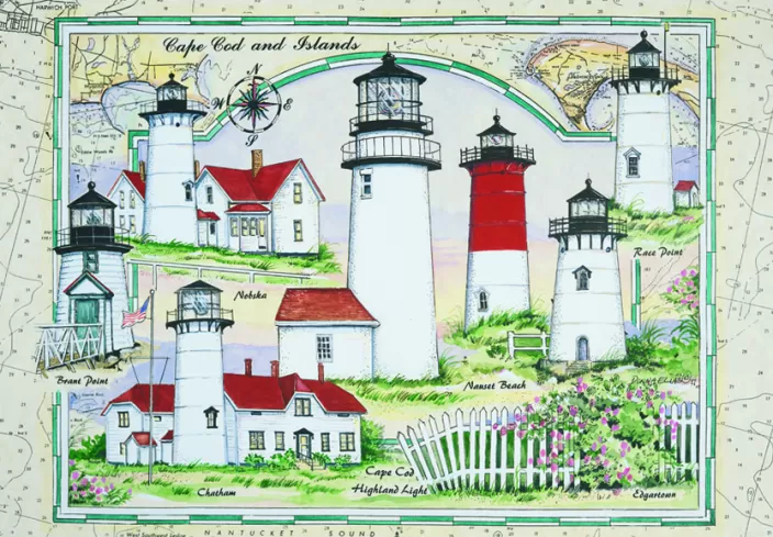 Heritage Puzzle Lighthouse Puzzles*Cape Cod And The Island Lighthouses Puzzle