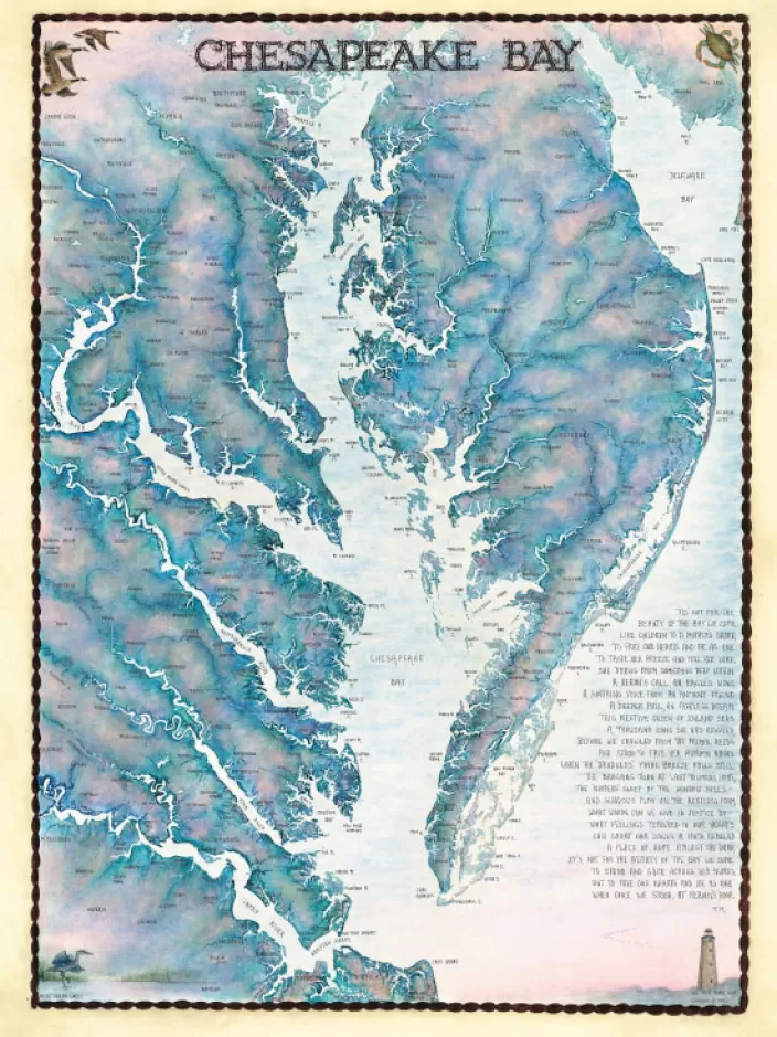 Heritage Puzzle Delmarva Puzzles*Chesapeake Bay Waterways Map Puzzle