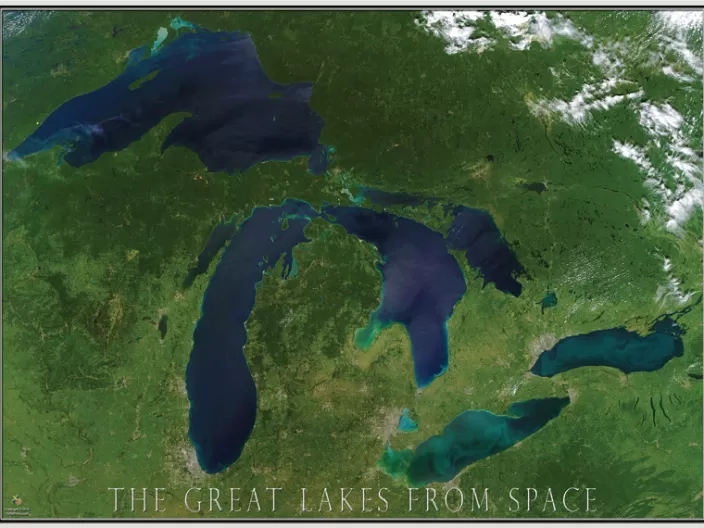 Heritage Puzzle Great Lakes Puzzles*Great Lakes From Space Puzzle