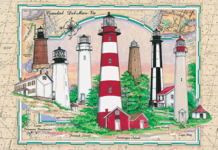 Heritage Puzzle Delmarva Puzzles*Lighthouses Of Delmarva Puzzle