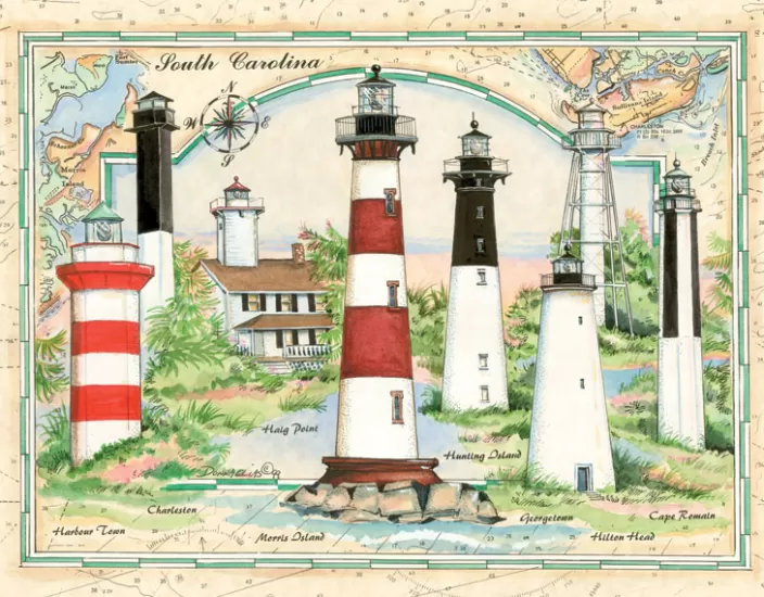 Heritage Puzzle Lighthouse Puzzles*Lighthouses Of South Carolina Puzzle