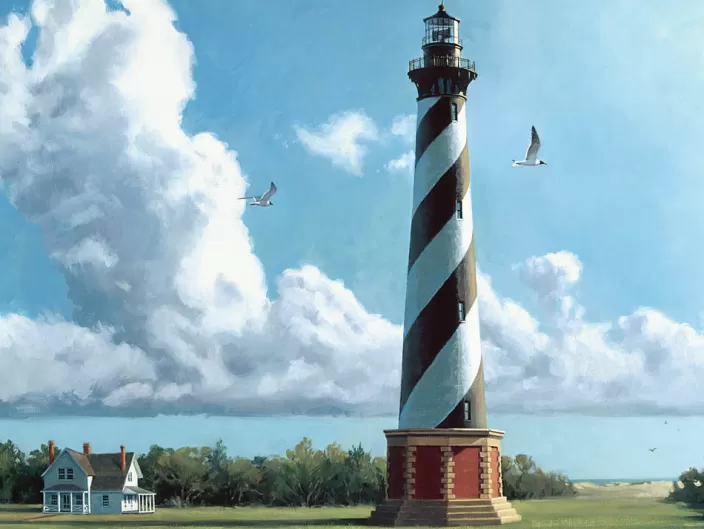 Heritage Puzzle Lighthouse Puzzles*New Morning Cape Hatteras Lighthouse Puzzle