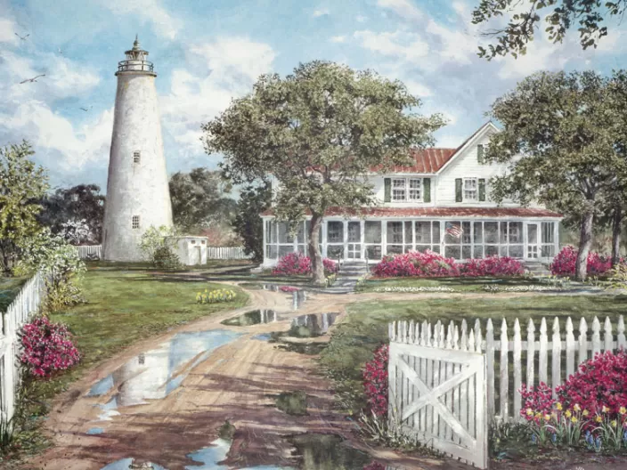 Heritage Puzzle Coastal Puzzles*Ocracoke Lighthouse Puzzle