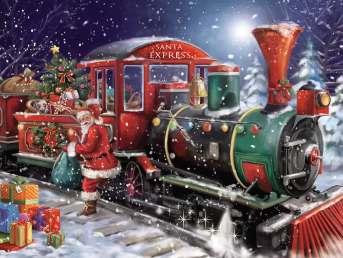 Heritage Puzzle Holiday Puzzles*Santa Express Puzzle