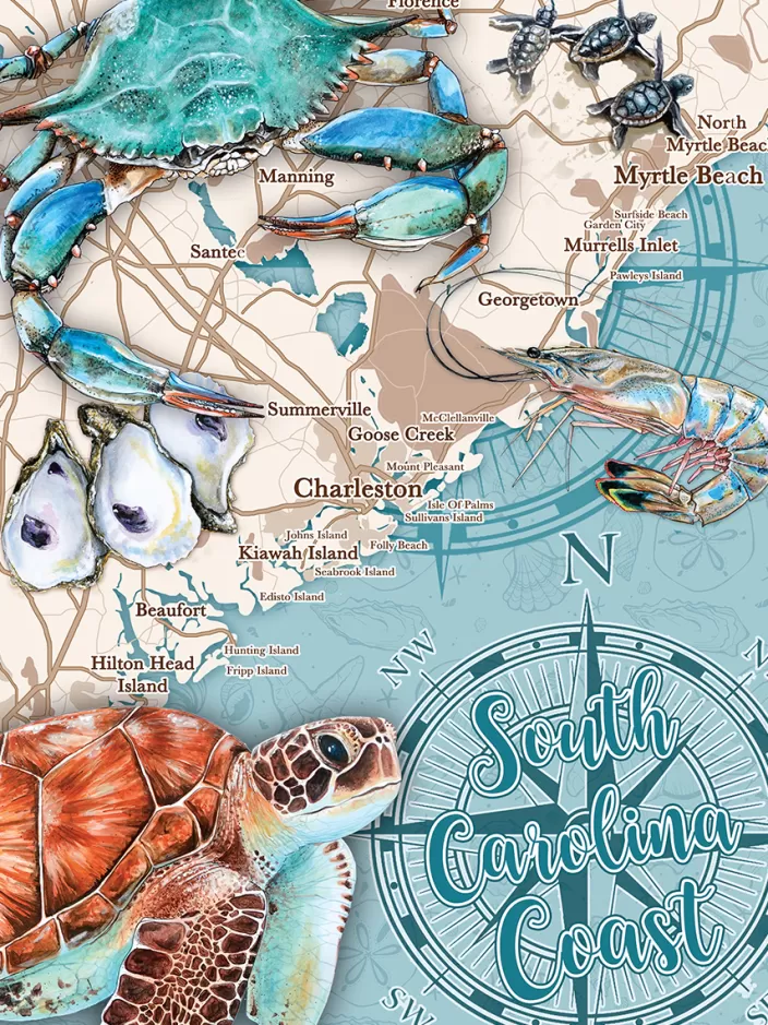 Heritage Puzzle South Carolina Puzzles*South Carolina Coast Puzzle