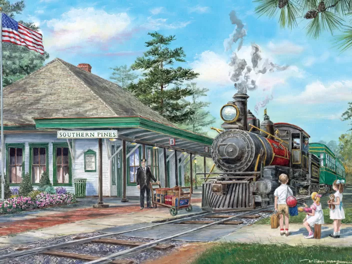 Heritage Puzzle North Carolina Puzzles*Southern Pines Station Puzzle