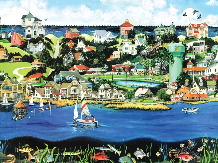 Heritage Puzzle Coastal Puzzles*Town Of Duck Puzzle